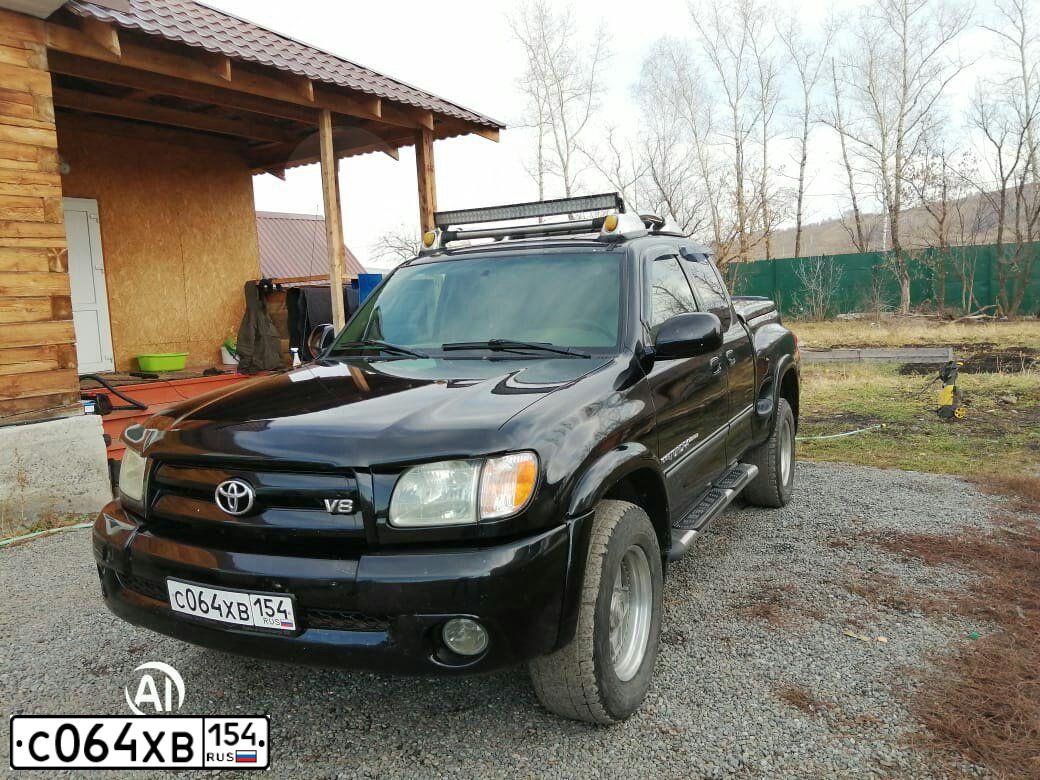 Фото автомобиля TOYOTA TUNDRA, 2003 — госномер С064ХВ154. Цвет: ЧЕРНЫЙ