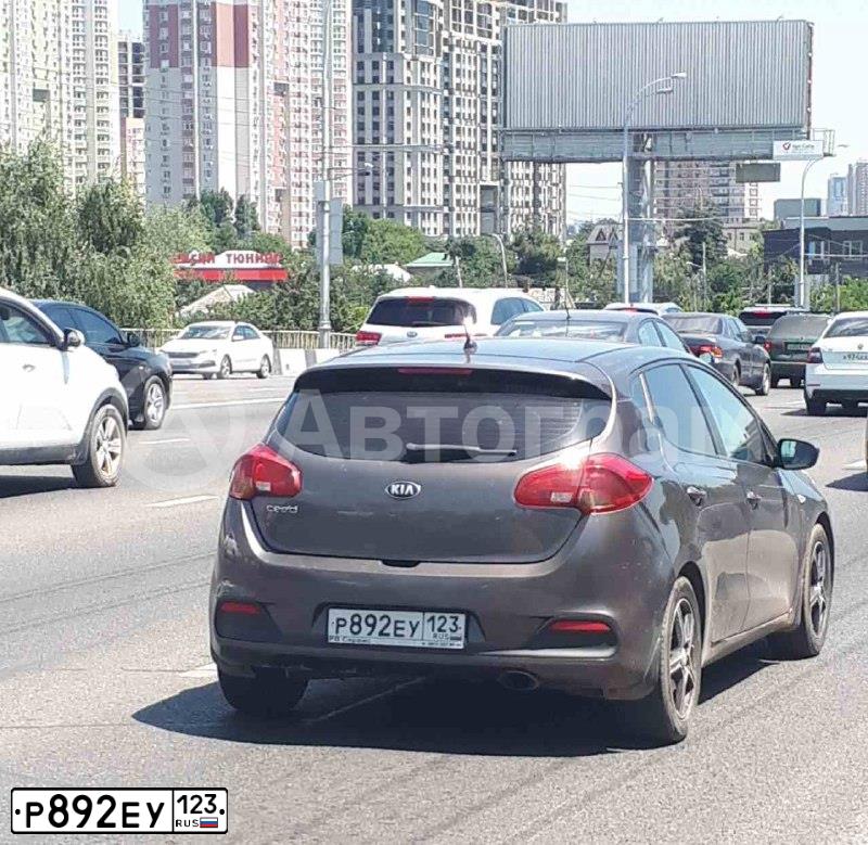 Фото автомобиля KIA CEED, 2012 — госномер Т448СС193. Цвет: Коричневый