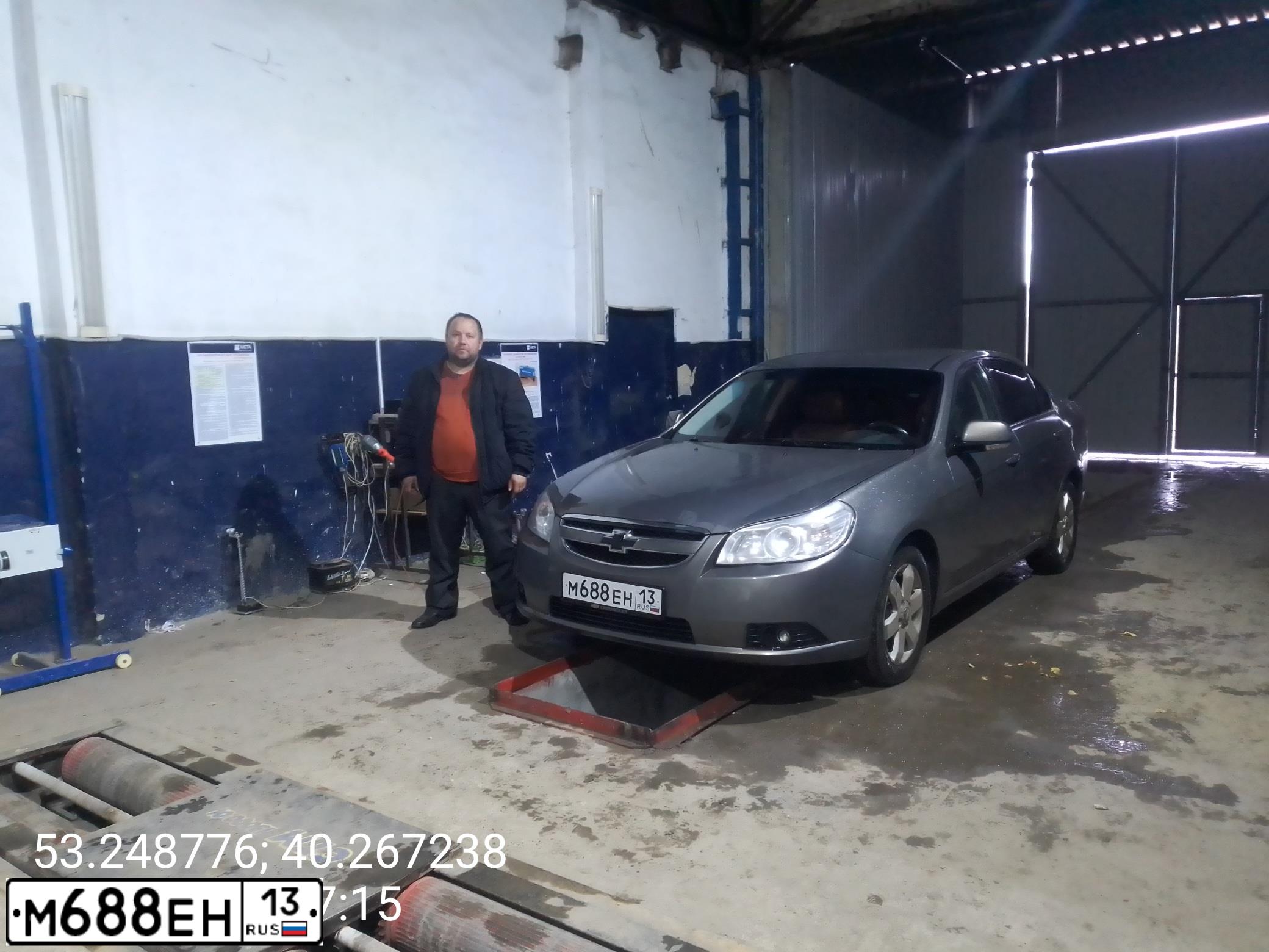 Фото автомобиля CHEVROLET EPICA, 2007 — госномер С587ЕС68. Цвет: СЕРЫЙ