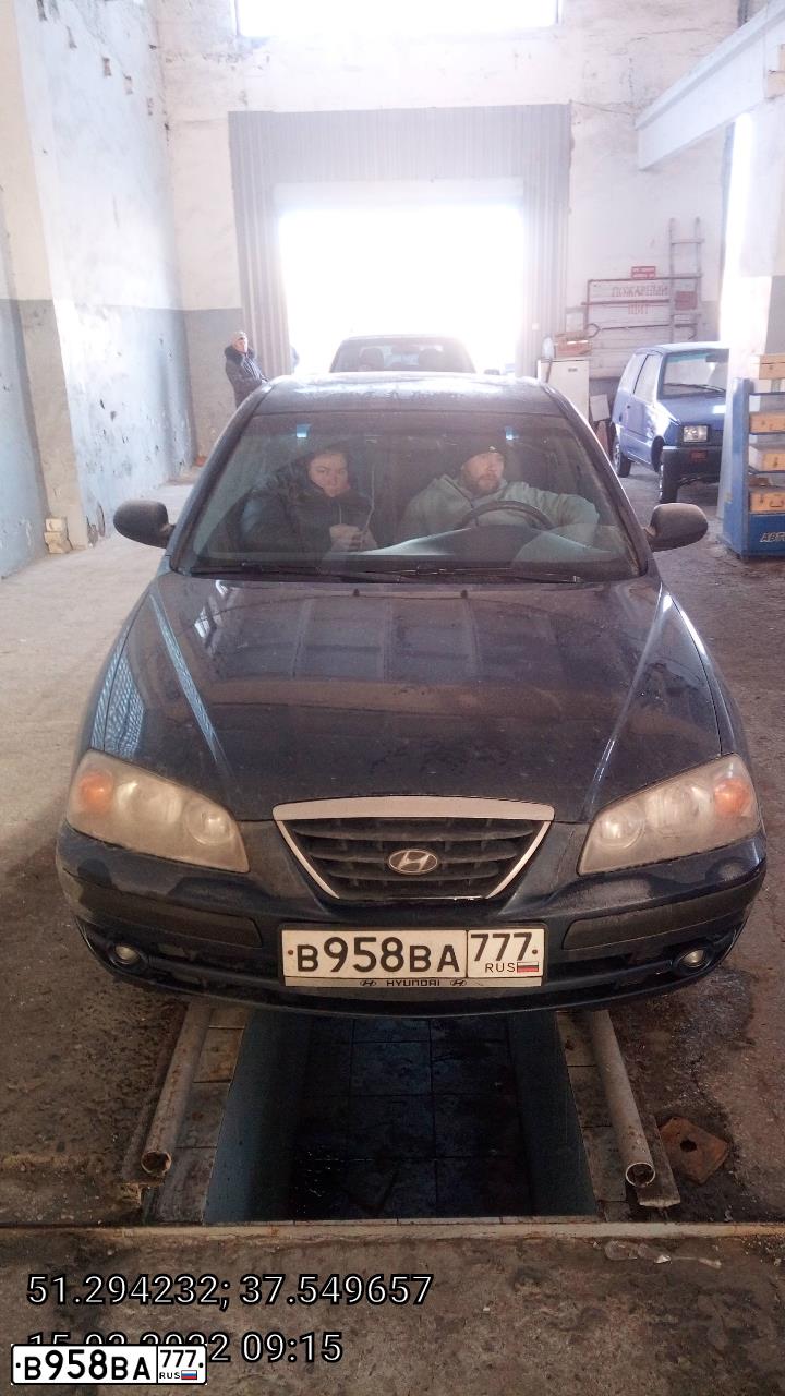Фото автомобиля TAGAZ ELANTRA XD, 2008 — госномер В958ВА777. Цвет: СИНИЙ
