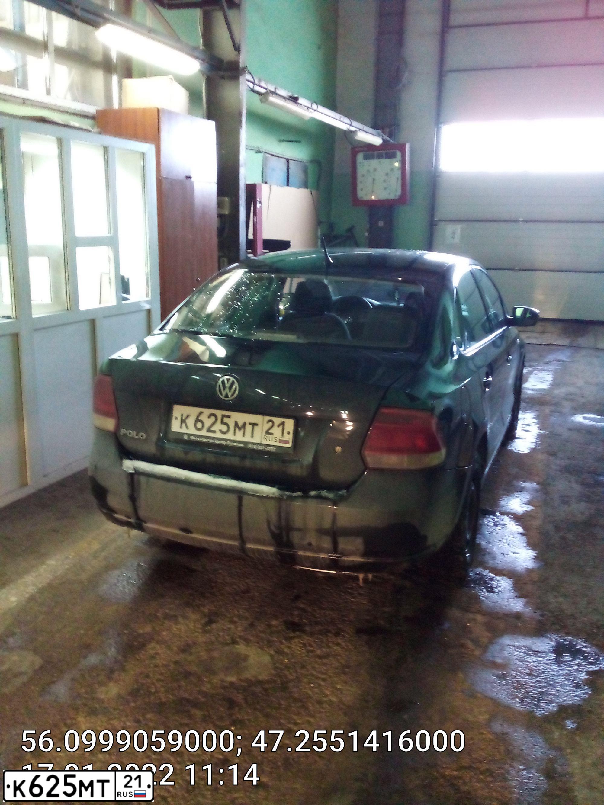Фото автомобиля VOLKSWAGEN POLO, 2012 — госномер К625МТ21. Цвет: ЧЕРНЫЙ