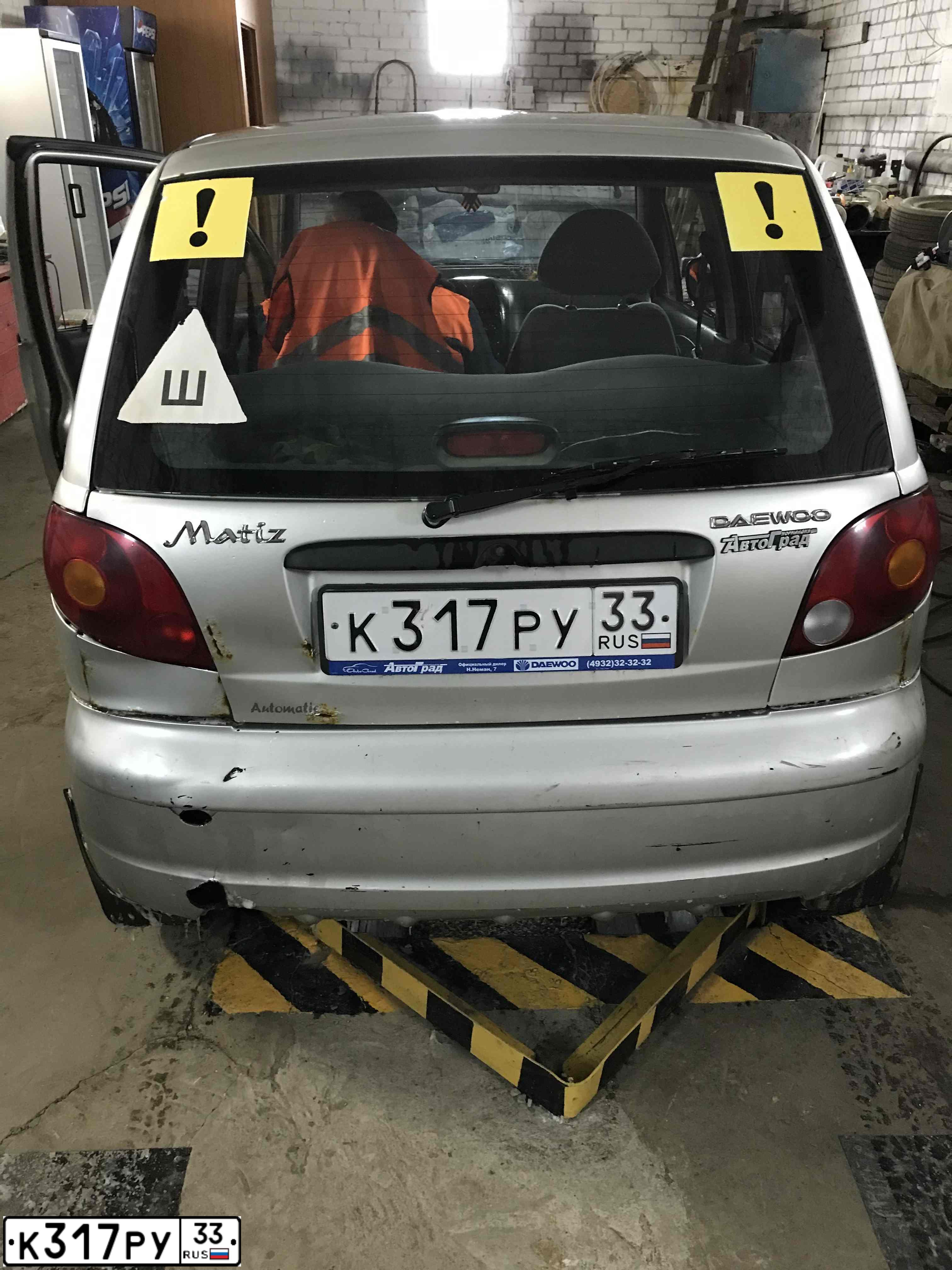 Фото автомобиля DAEWOO MATIZ, 2007 — госномер К317РУ33. Цвет: БЕЛЫЙ(СЕРЕБРИСТЫЙ)