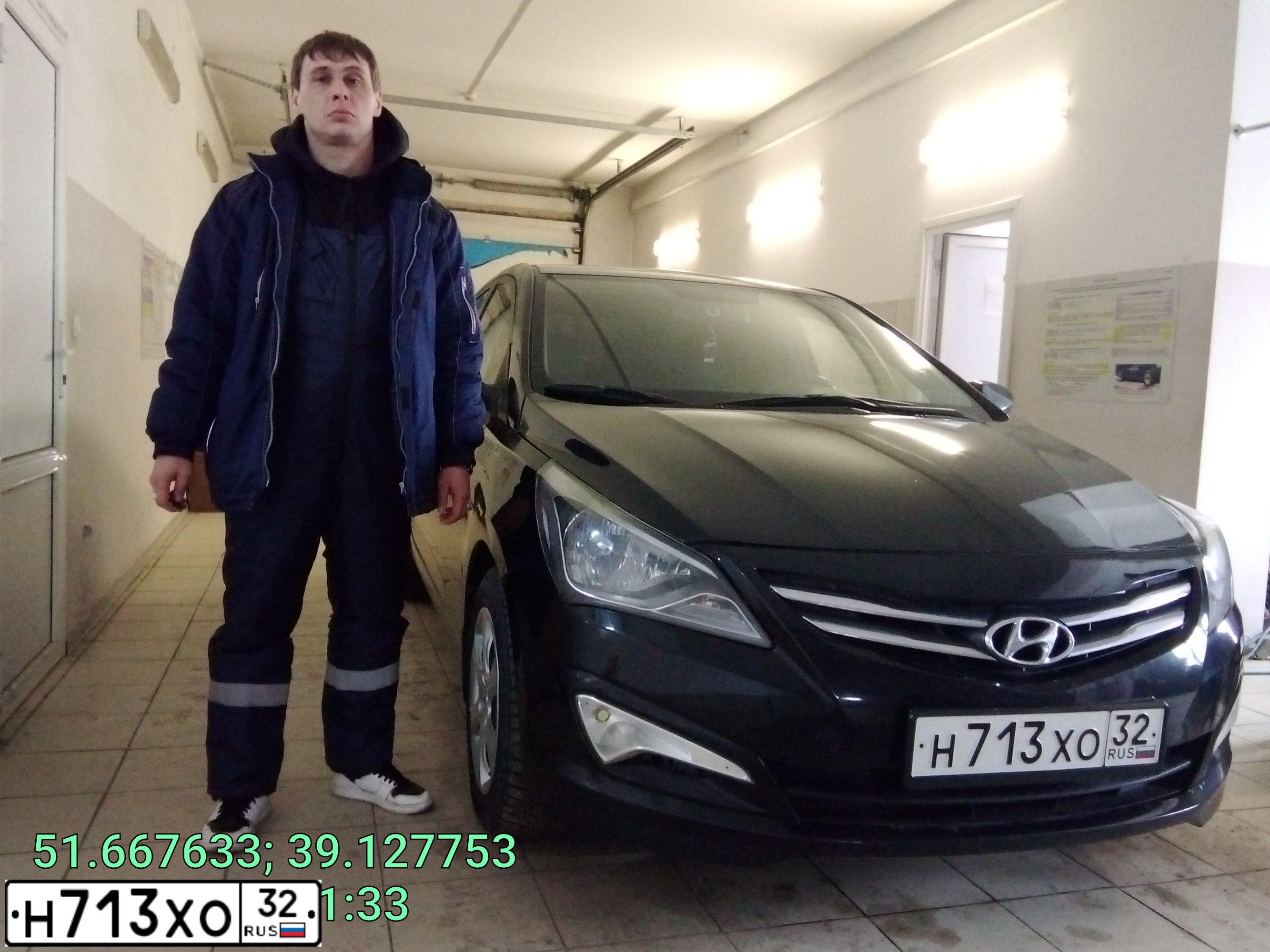 Фото автомобиля HYUNDAI SOLARIS, 2015 — госномер С554ЕВ181