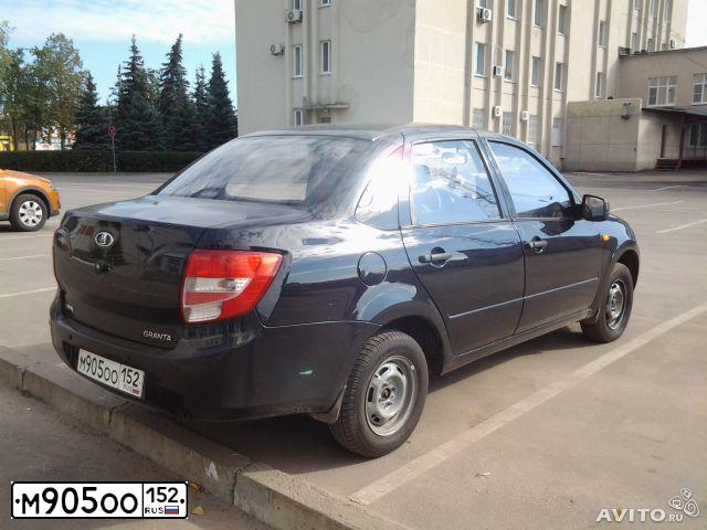 Фото автомобиля LADA 2190 GRANTA, 2012 — госномер Р221КА152. Цвет: ЧЕРНЫЙ