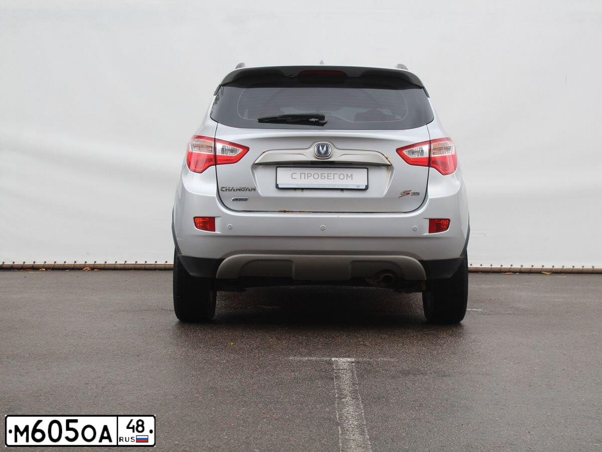 Фото автомобиля CHANGAN CS35, 2014 — госномер У877ТА48. Цвет: Серебристый