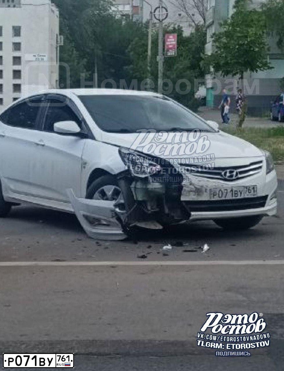 Фото автомобиля HYUNDAI SOLARIS, 2016 — госномер Р071ВУ761. Цвет: Белый