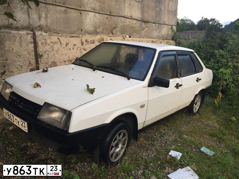 Фото автомобиля LADA 2109 SAMARA, 2000 — госномер У863ТК23. Цвет: ЯРКО-БЕЛЫЙ