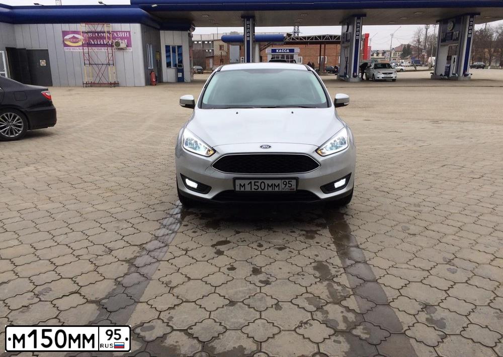 Фото автомобиля FORD FOCUS, 2016 — госномер В844РХ95. Цвет: Серебристый