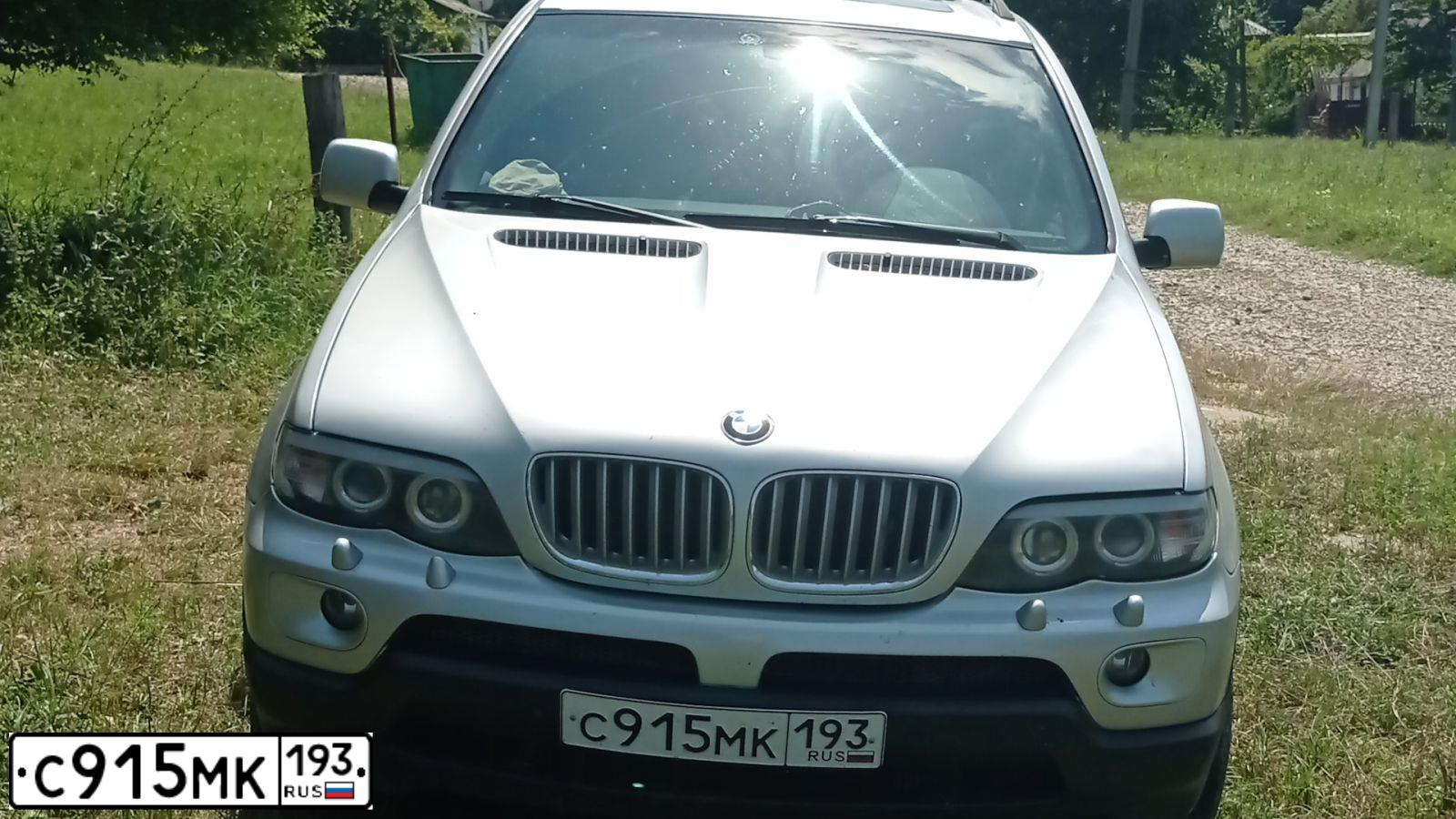 Фото автомобиля BMW X5, 2005 — госномер С915МК193. Цвет: СЕРЫЙ