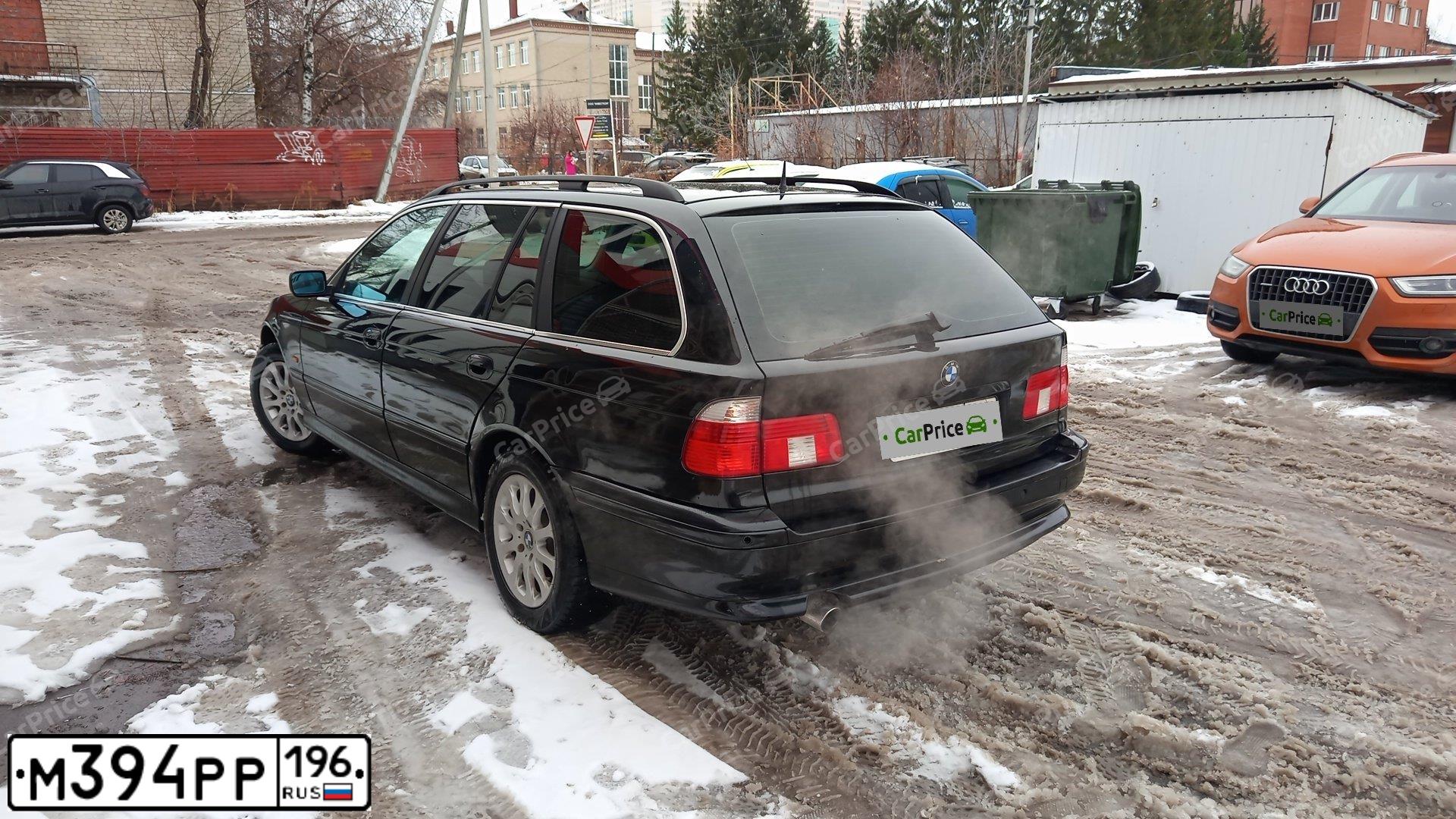 Фото автомобиля BMW SERIE 5, 2000 — госномер М394РР196. Цвет: ЧЕРНЫЙ