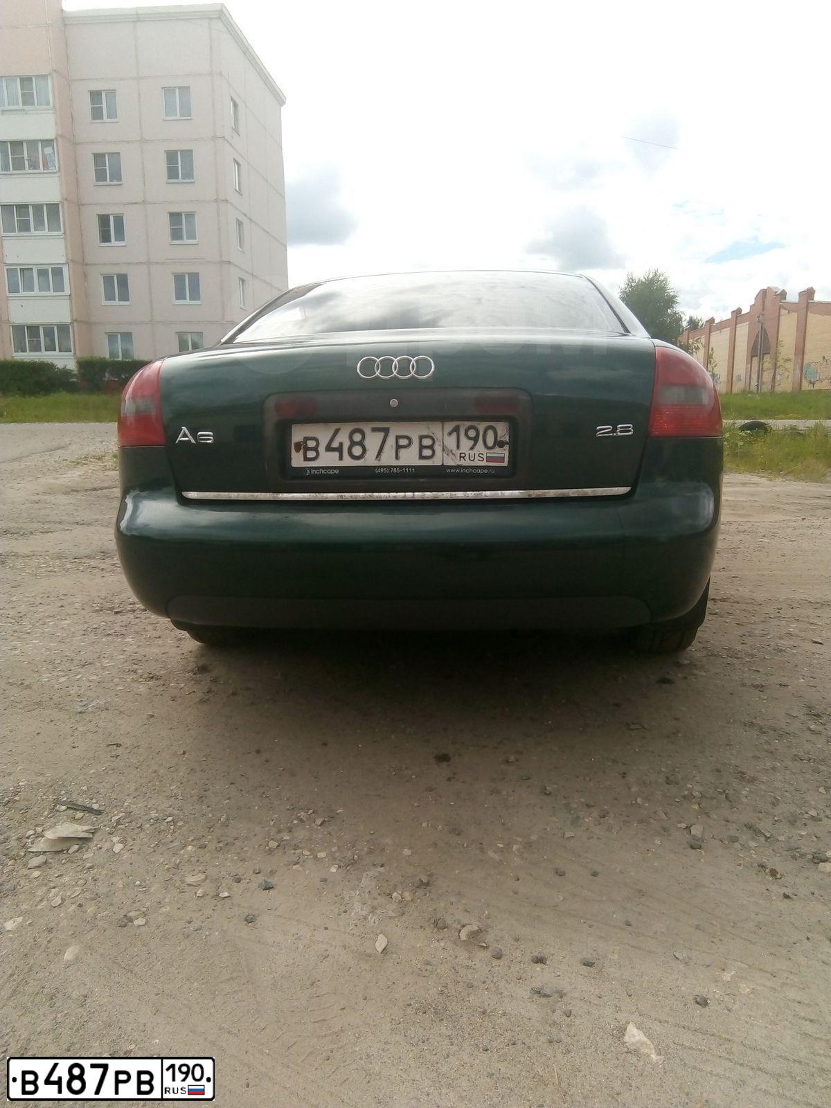 Фото автомобиля AUDI A6, 1999 — госномер М185ТУ60. Цвет: ЗЕЛЕНЫЙ ТЕМНЫЙ