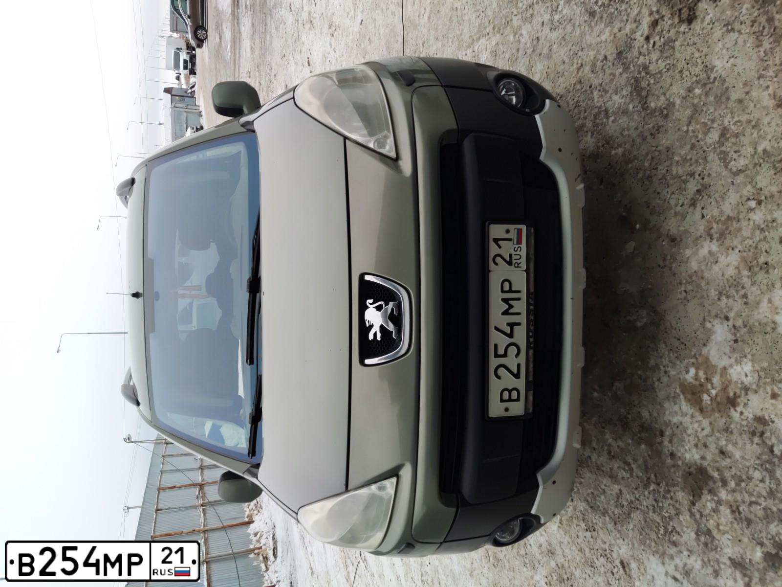 Фото автомобиля PEUGEOT PARTNER, 2008 — госномер В254МР21. Цвет: СЕРО-ЗЕЛЕНЫЙ