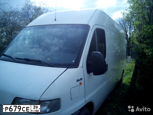 Фото автомобиля FIAT DUCATO, 2001 — госномер Р679СЕ39. Цвет: БЕЛЫЙ