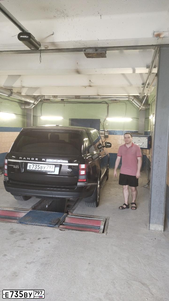 Фото автомобиля LAND ROVER RANGE ROVER, 2015 — госномер К481ХС797. Цвет: ЧЕРНЫЙ
