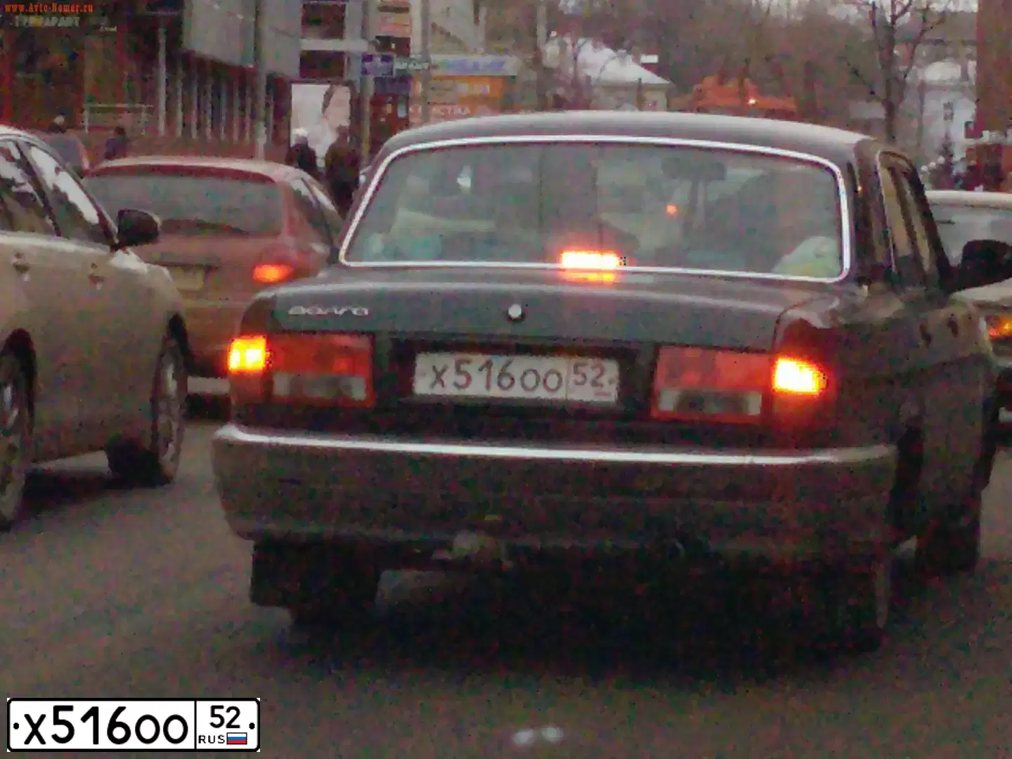 Фото автомобиля GAZ 3110 WOLGA, 2006 — госномер Х516ОО52. Цвет: МАЛАХИТ