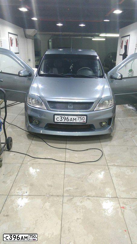 Фото автомобиля RENAULT LOGAN, 2011 — госномер В763РР37. Цвет: синий