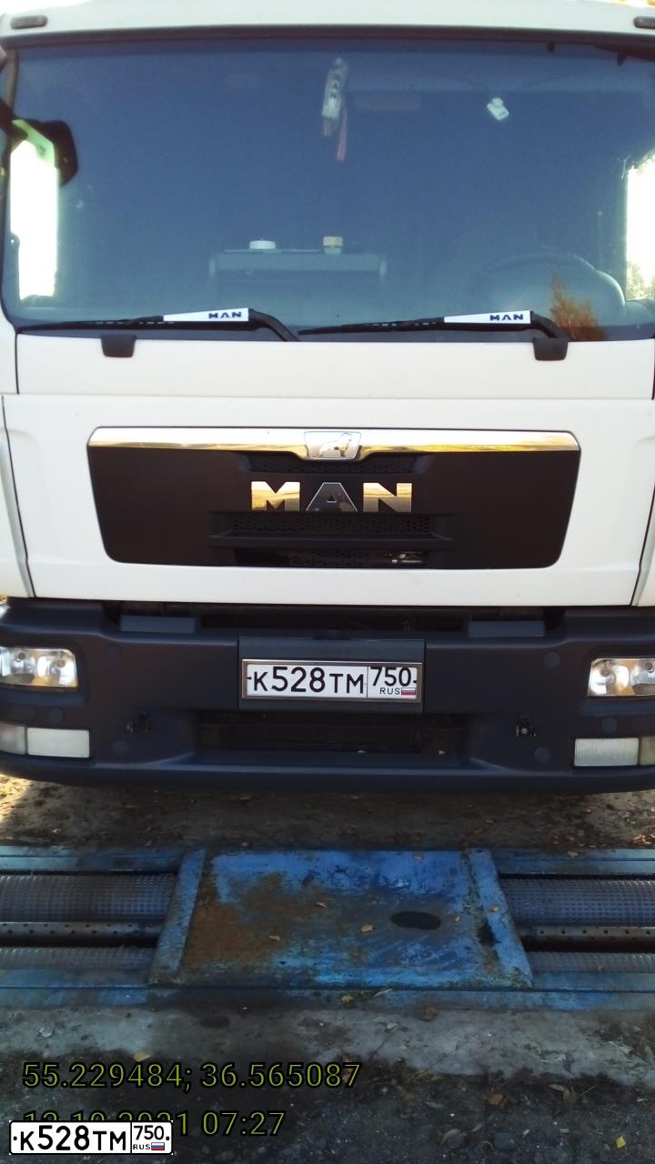 Фото автомобиля MAN TGL 10/12.XXX /4X2/, 2013 — госномер К528ТМ750. Цвет: Белый
