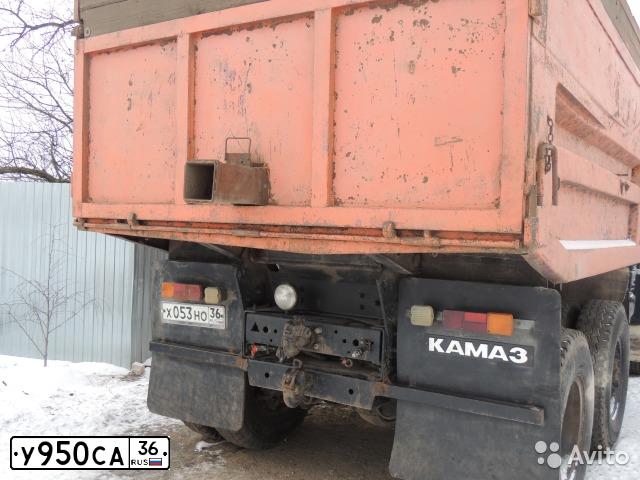 Фото автомобиля KAMAZ 53212 /6X4/, 1987 — госномер У950СА36. Цвет: Красный