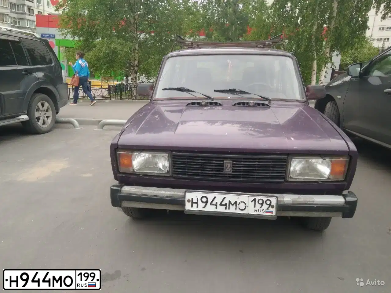 Фото автомобиля LADA 2104, 2000 — госномер О772НВ35. Цвет: ФИОЛЕТОВЫЙ