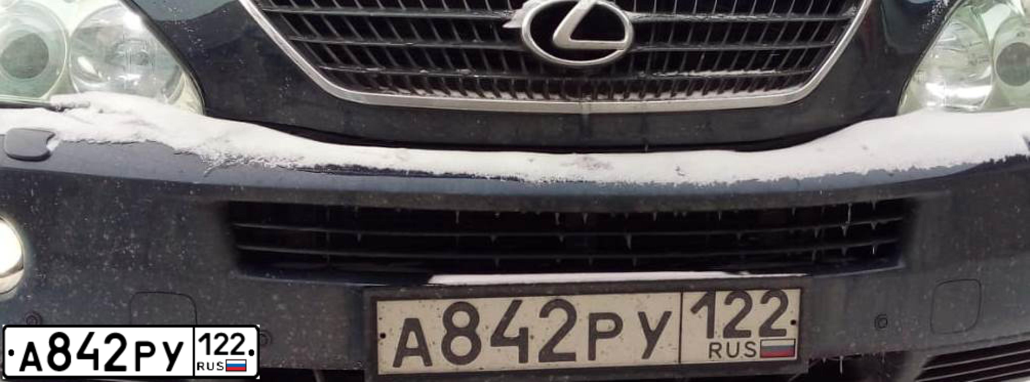 Фото автомобиля LEXUS RX, 2007 — госномер М166МХ154. Цвет: Темно-синий