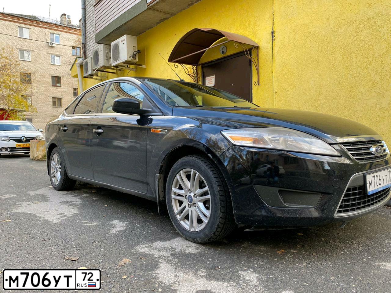 Фото автомобиля FORD MONDEO, 2008 — госномер О500НА45. Цвет: ЧЕРНЫЙ