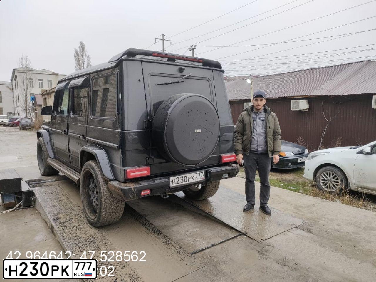 Фото автомобиля MERCEDES G-KLASSE, 2007 — госномер В058ВВ05. Цвет: ЧЕРНЫЙ