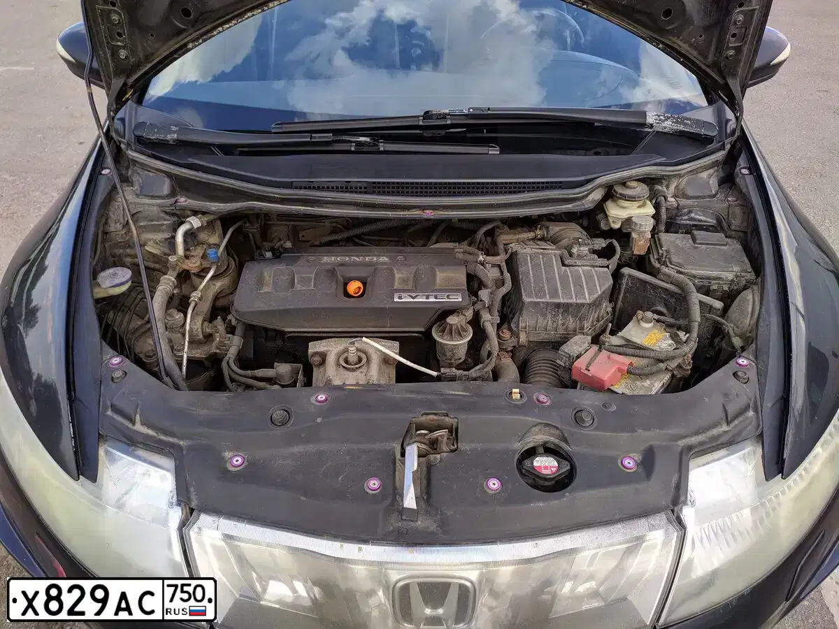 Фото автомобиля HONDA CIVIC, 2007 — госномер М062КО716. Цвет: ЧЕРНЫЙ