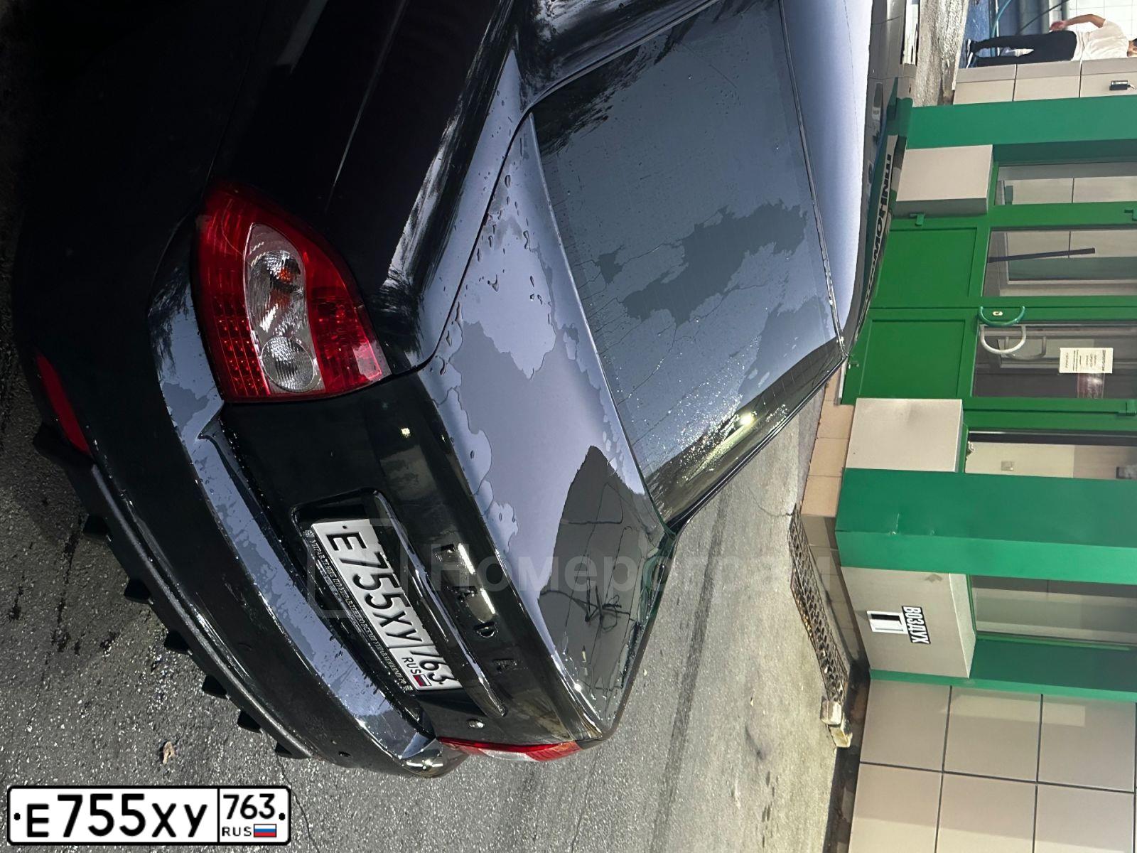 Фото автомобиля LADA 2170 PRIORA, 2008 — госномер Е755ХУ763. Цвет: сине-зеленый