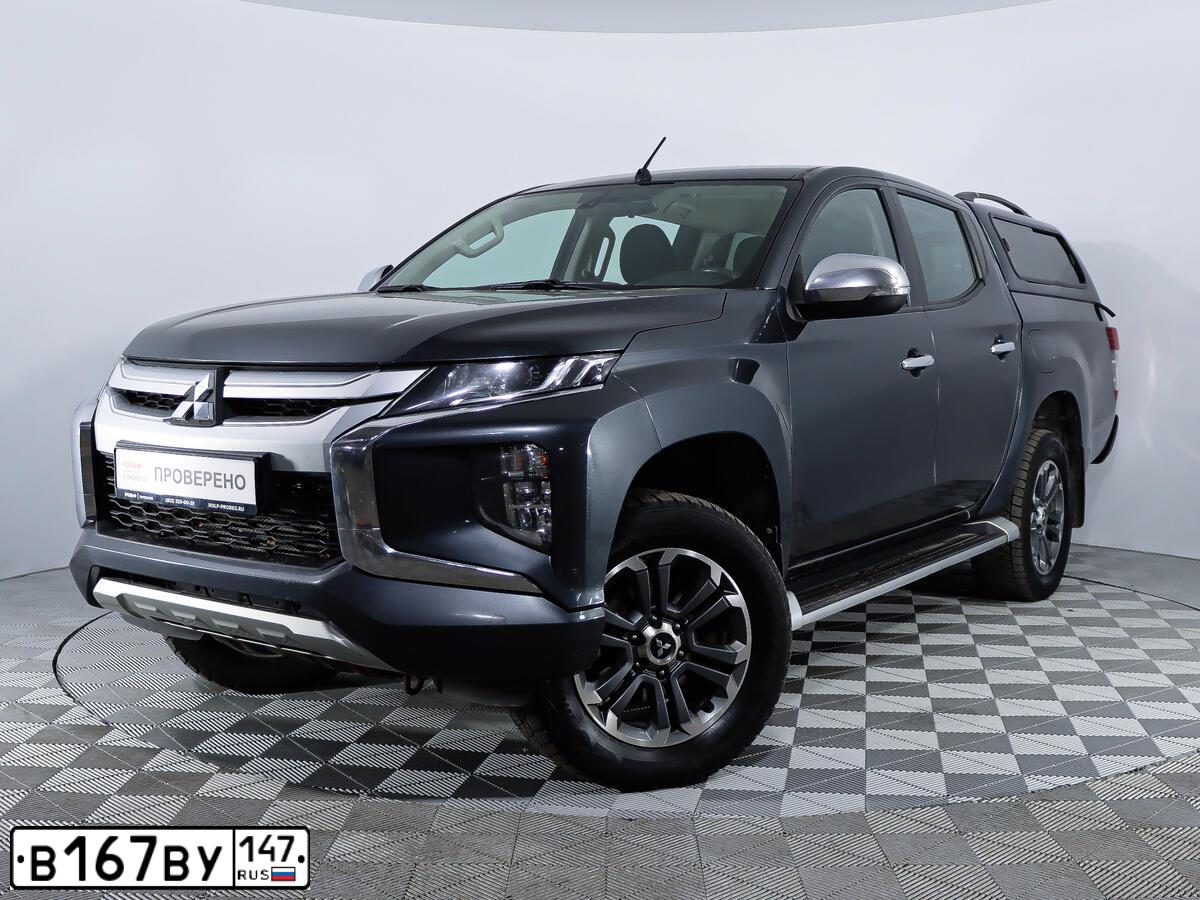 Фото автомобиля MITSUBISHI L 200, 2020 — госномер В167ВУ147. Цвет: СЕРЫЙ