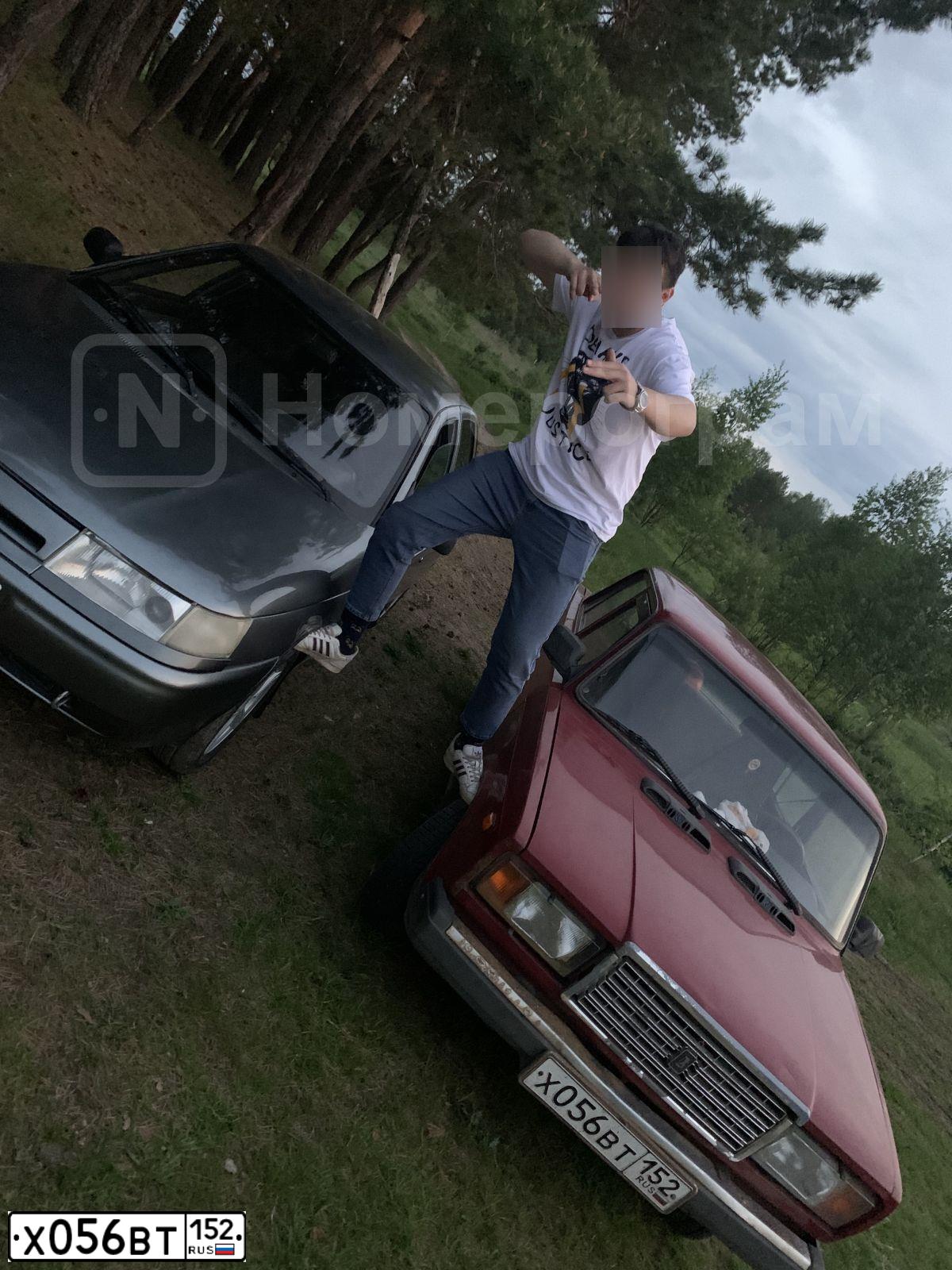 Фото автомобиля LADA 2107, 2006 — госномер А258УМ62. Цвет: ВИШНЕВЫЙ