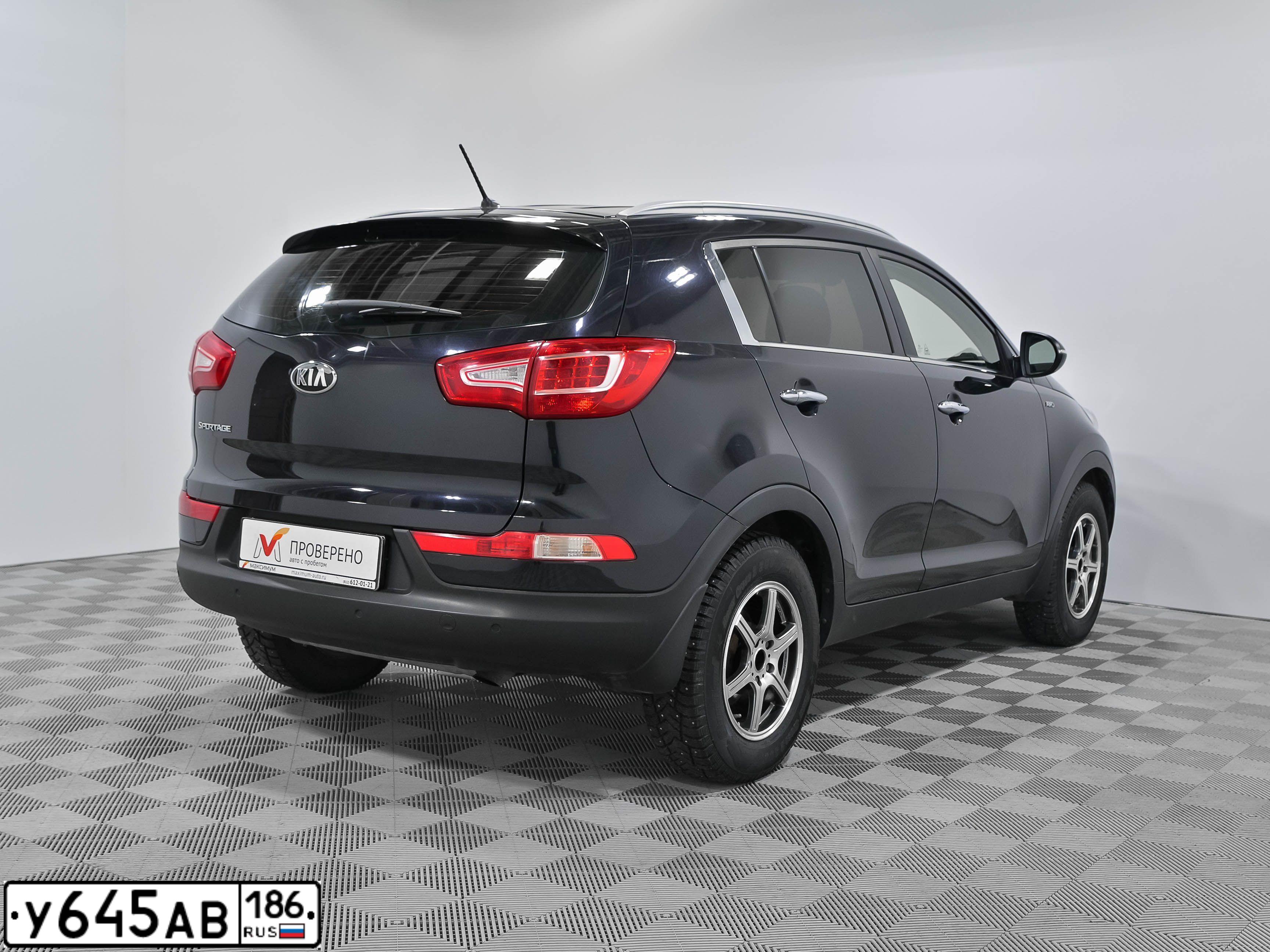 Фото автомобиля KIA SPORTAGE, 2013 — госномер А644ХТ147. Цвет: ЧЕРНЫЙ ПЕРЛАМУТР