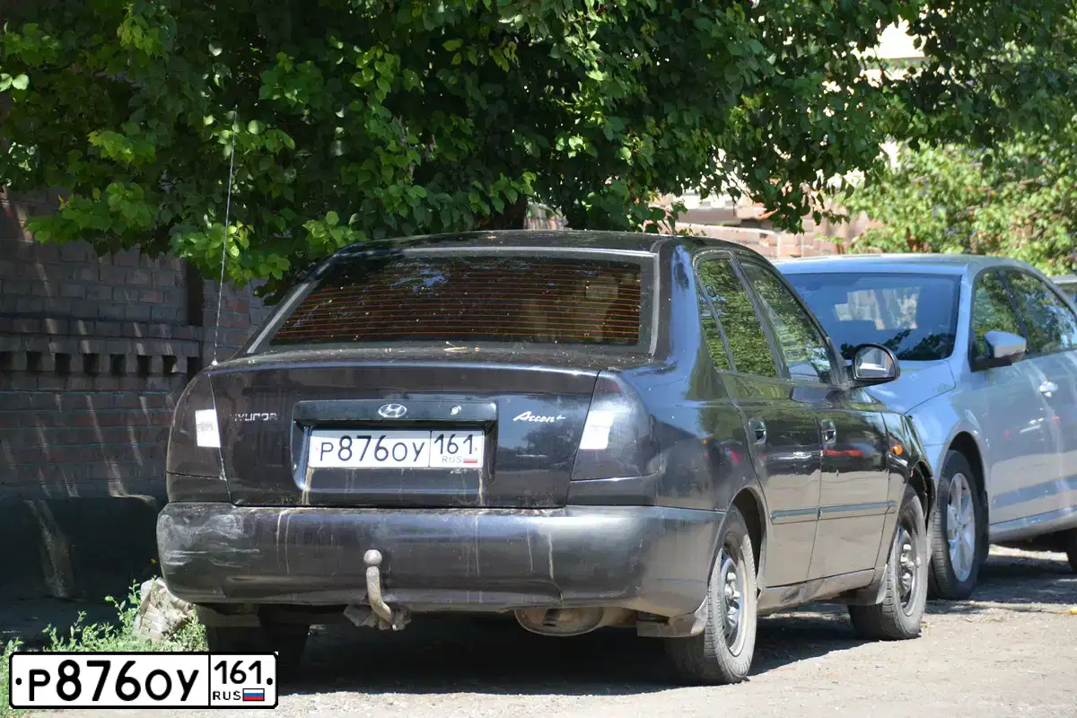 Фото автомобиля TAGAZ ACCENT, 2009 — госномер М622ЕО161. Цвет: ЧЕРНЫЙ