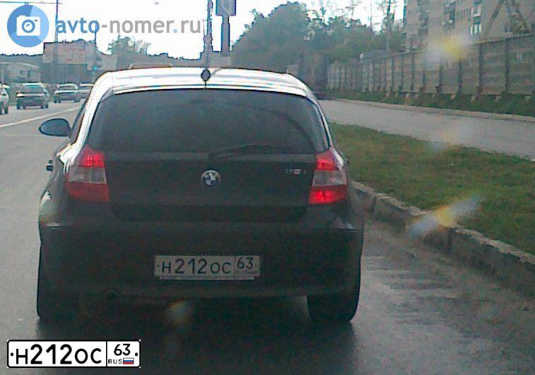 Фото автомобиля BMW SERIE 1, 2005 — госномер К585КО763. Цвет: ЧЕРНЫЙ