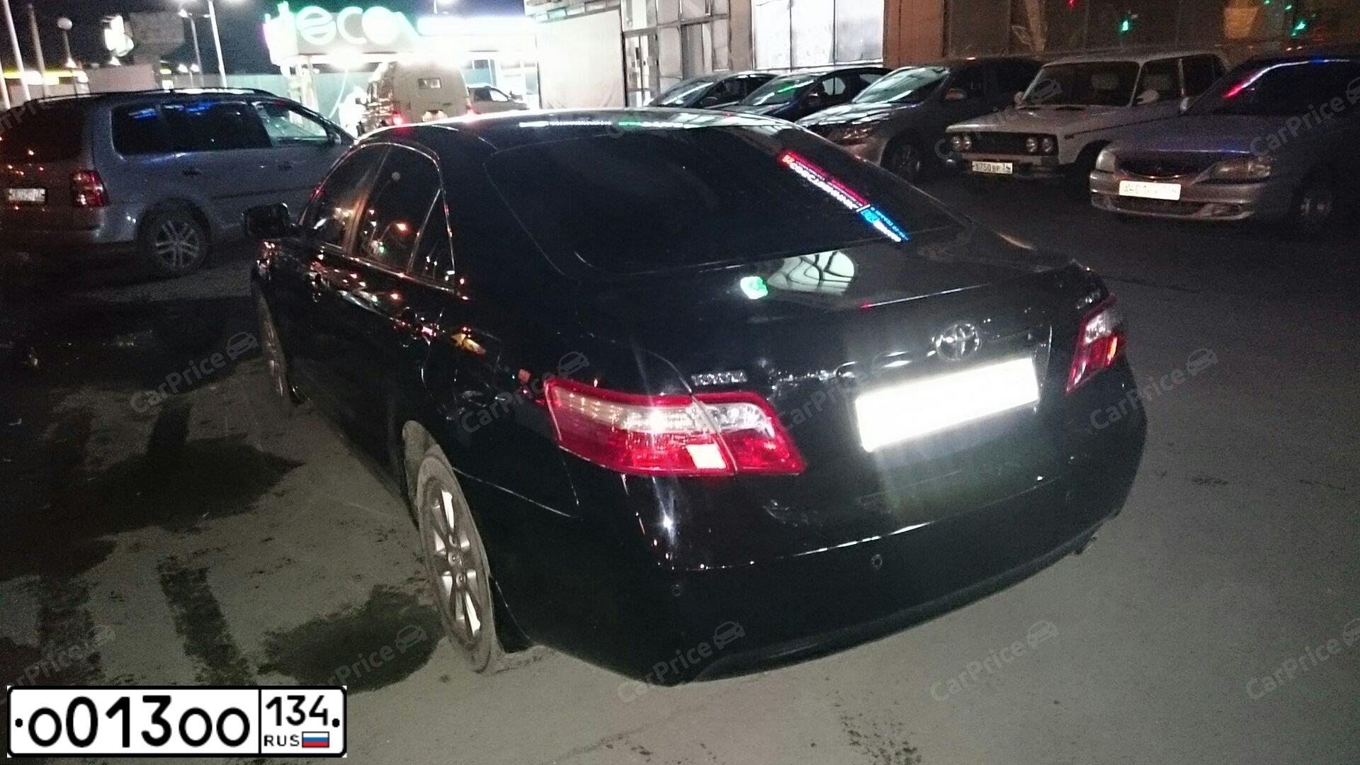 Фото автомобиля TOYOTA CAMRY, 2007 — госномер О013ОО134. Цвет: ЧЕРНЫЙ