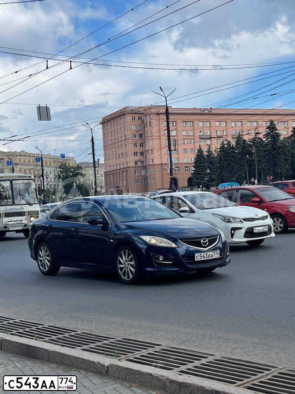 Фото автомобиля MAZDA 6, 2011 — госномер А169СО190. Цвет: Темно-синий