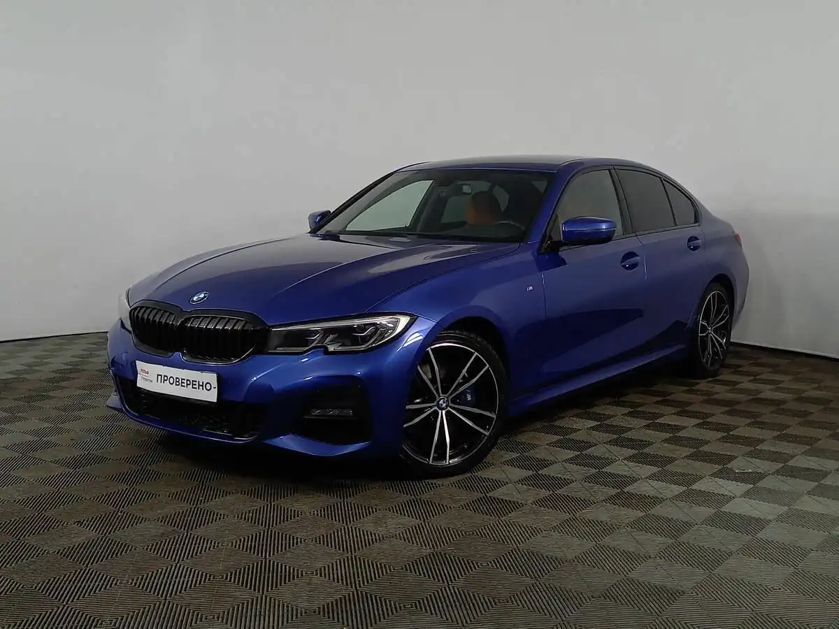 Фото автомобиля BMW SERIE 3, 2019 — госномер С518СТ196. Цвет: синий