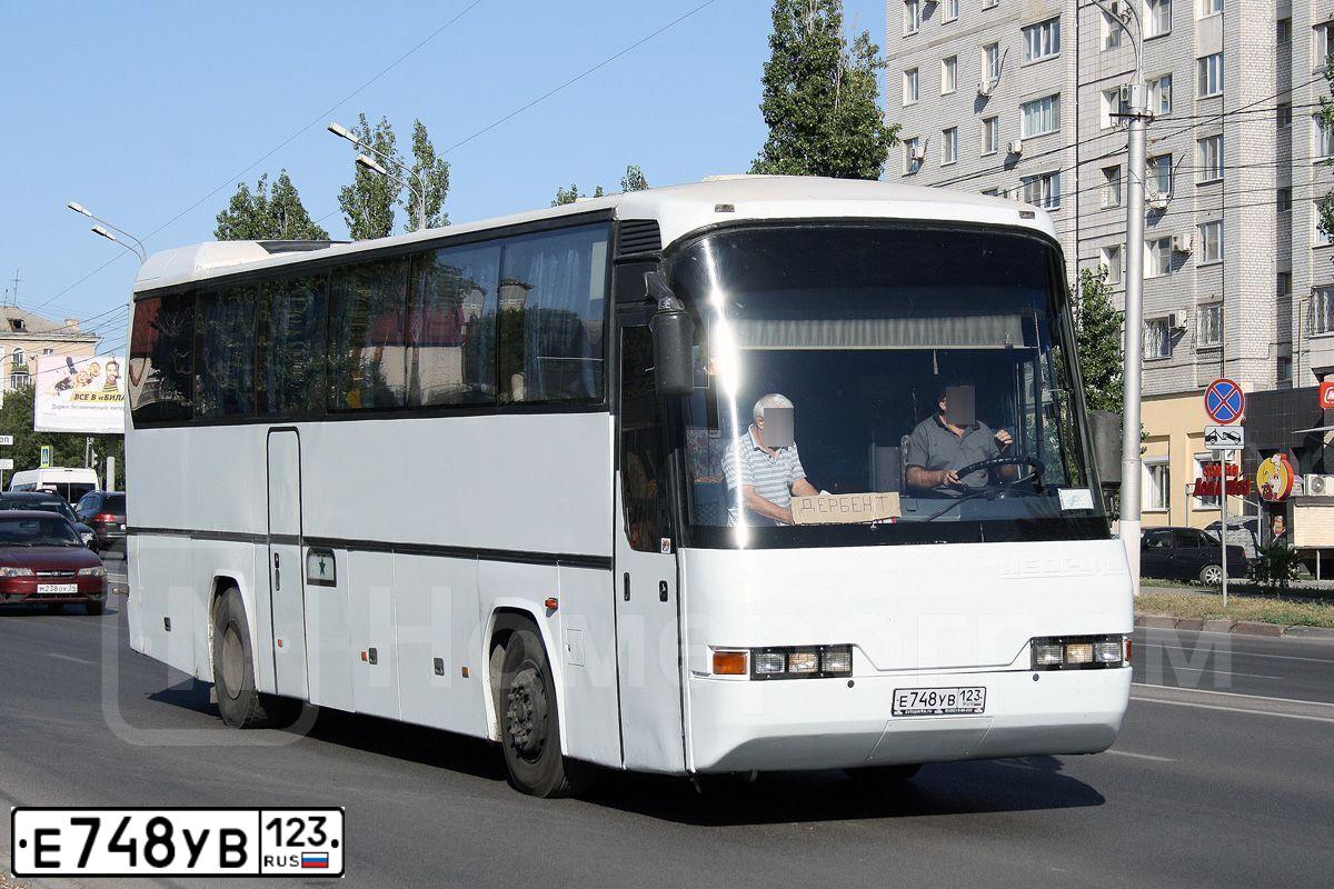 Фото автомобиля NEOPLAN TRANSLINER, 1994 — госномер Е748УВ123. Цвет: Белый