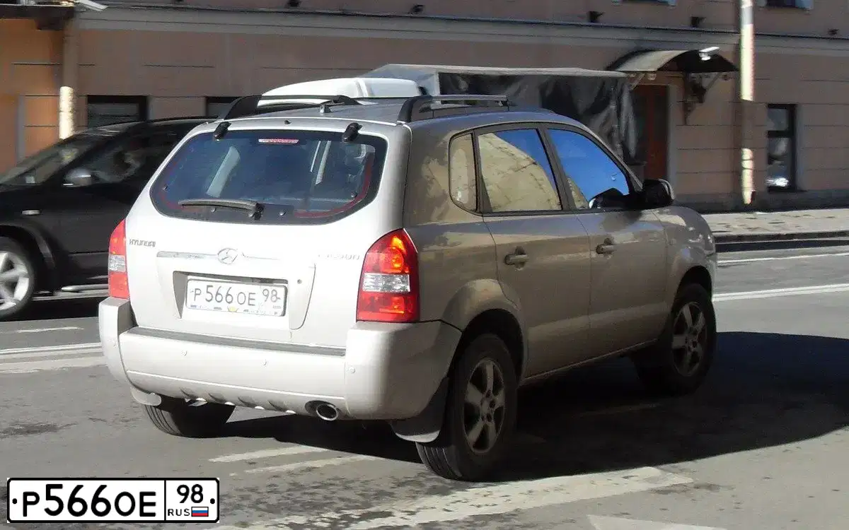 Фото автомобиля HYUNDAI TUCSON, 2007 — госномер К745СТ53