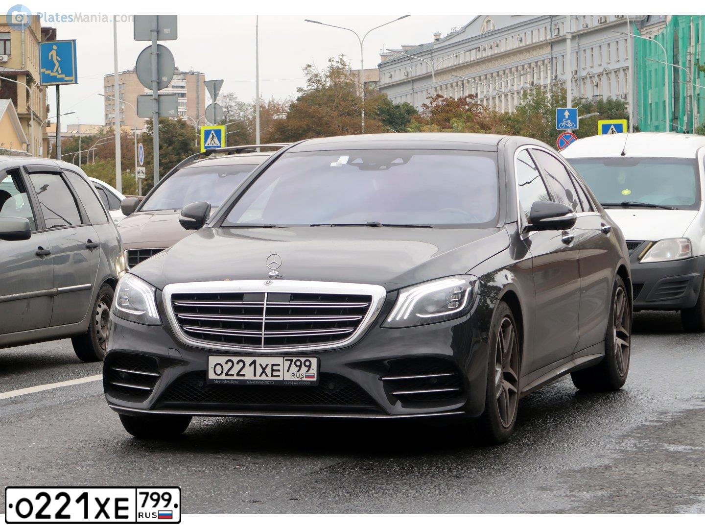 Фото автомобиля MERCEDES S-KLASSE, 2020 — госномер М994УТ790. Цвет: ЧЕРНЫЙ