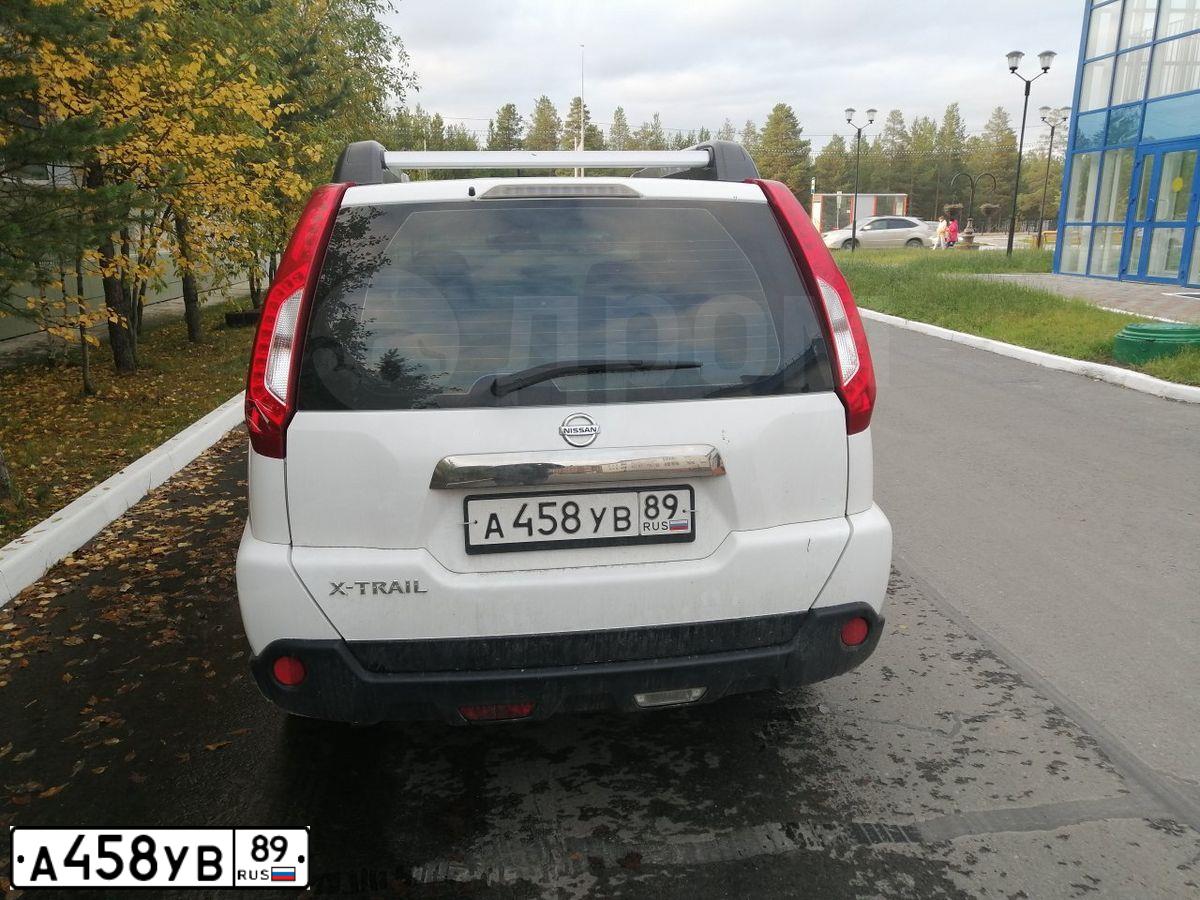 Фото автомобиля NISSAN X-TRAIL, 2013 — госномер В758СР124. Цвет: Белый