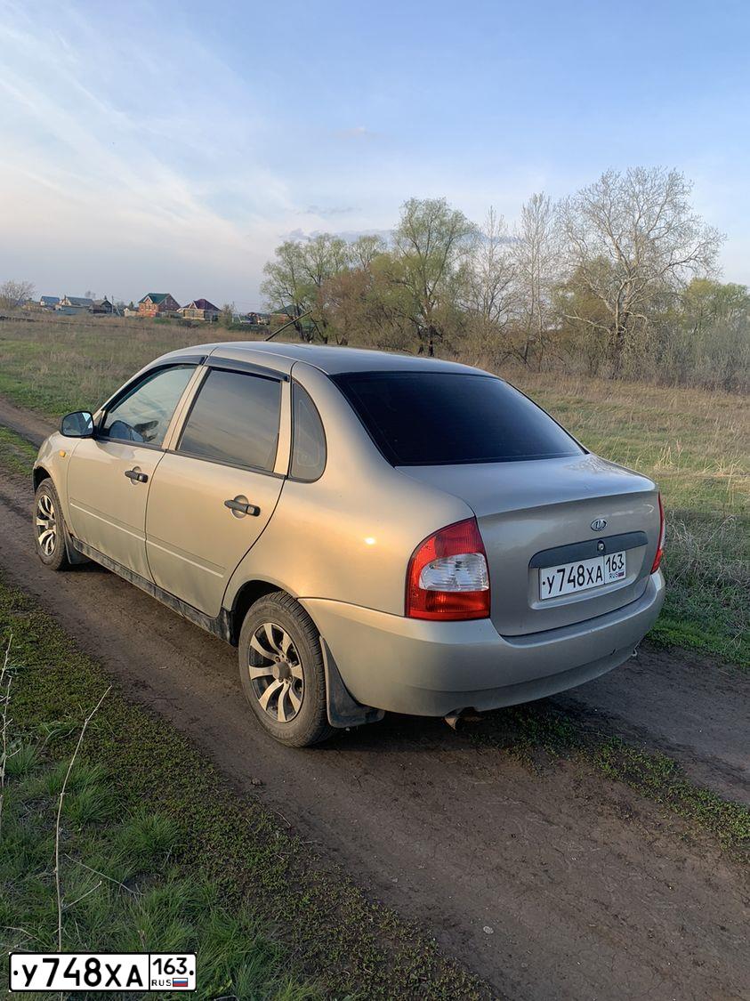 Фото автомобиля LADA 1118 KALINA, 2005 — госномер М891ТА73. Цвет: СЕРО-БЕЖЕВЫЙ