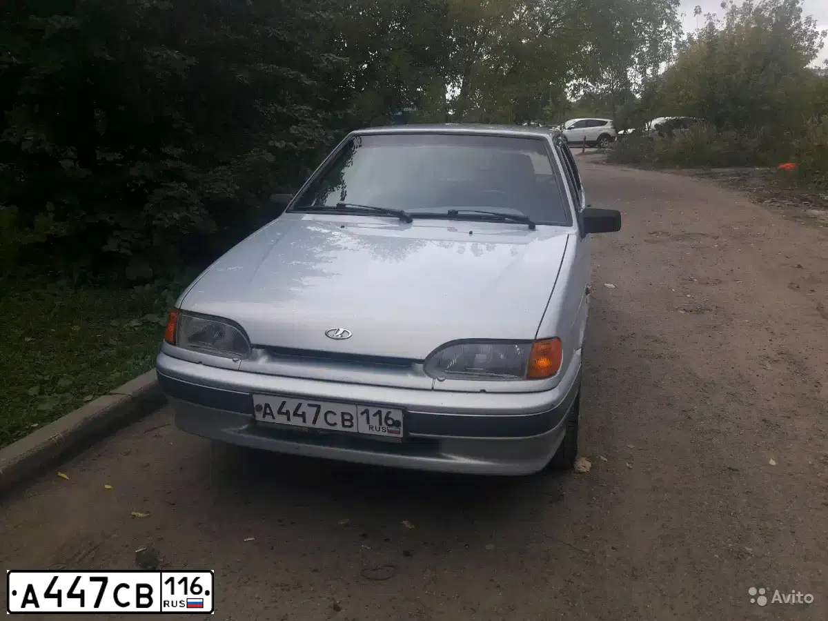 Фото автомобиля LADA 2114 SAMARA, 2007 — госномер К591КС134. Цвет: Серебристо-желто-голубой