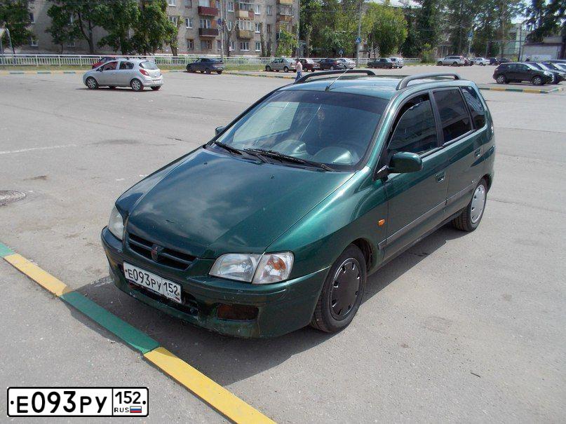 Фото автомобиля MITSUBISHI SPACE STAR, 1998 — госномер Х132НУ33. Цвет: ЗЕЛЕНЫЙ