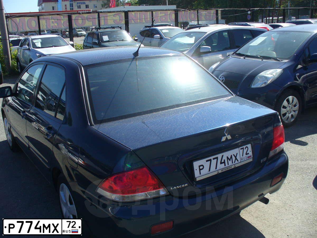 Фото автомобиля MITSUBISHI LANCER, 2005 — госномер С532СО72. Цвет: синий
