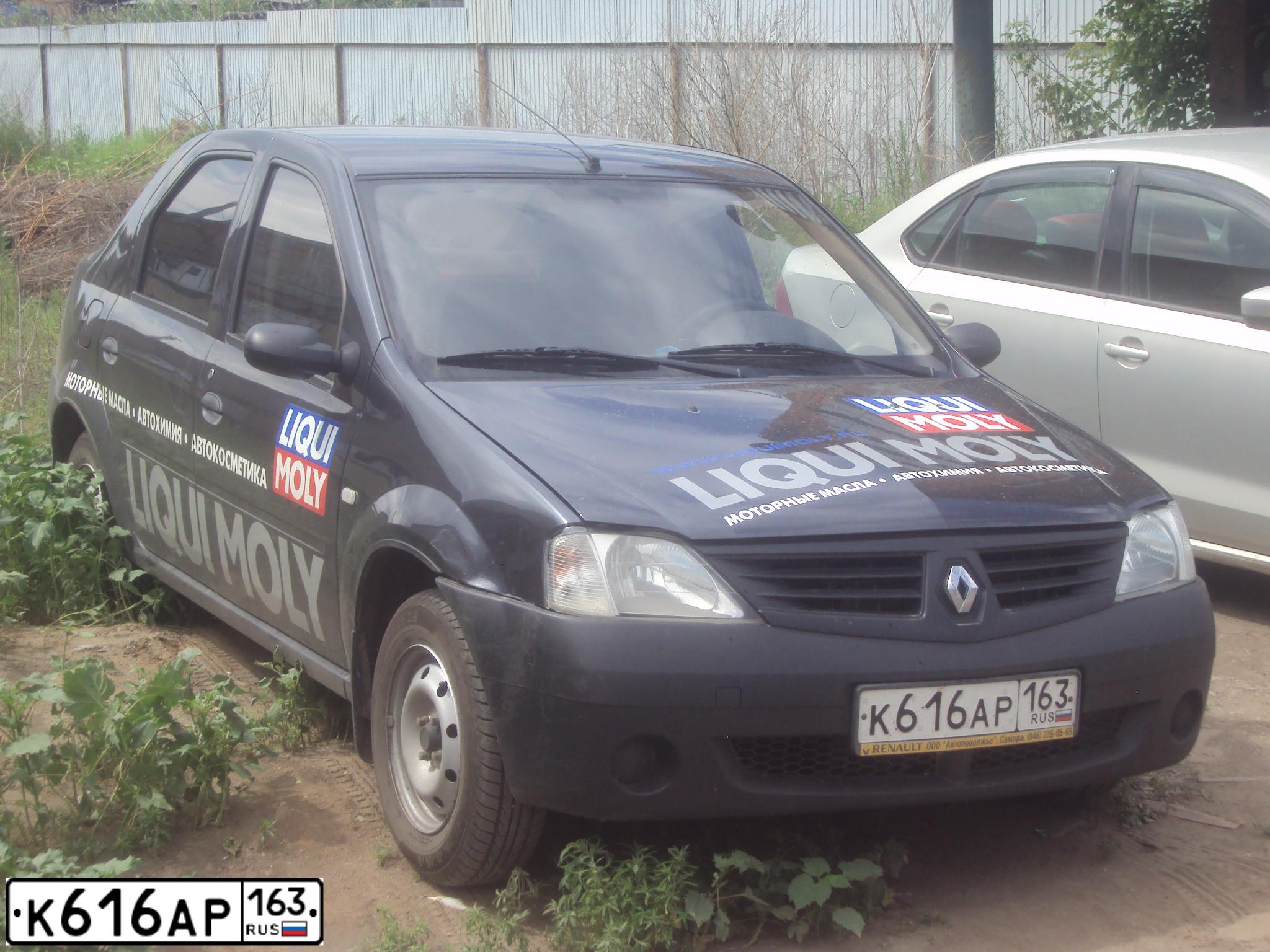 Фото автомобиля РЕНО ЛОГАН (SR), 2007 — госномер В105РВ193. Цвет: ТЕМНО-СЕРЫЙ