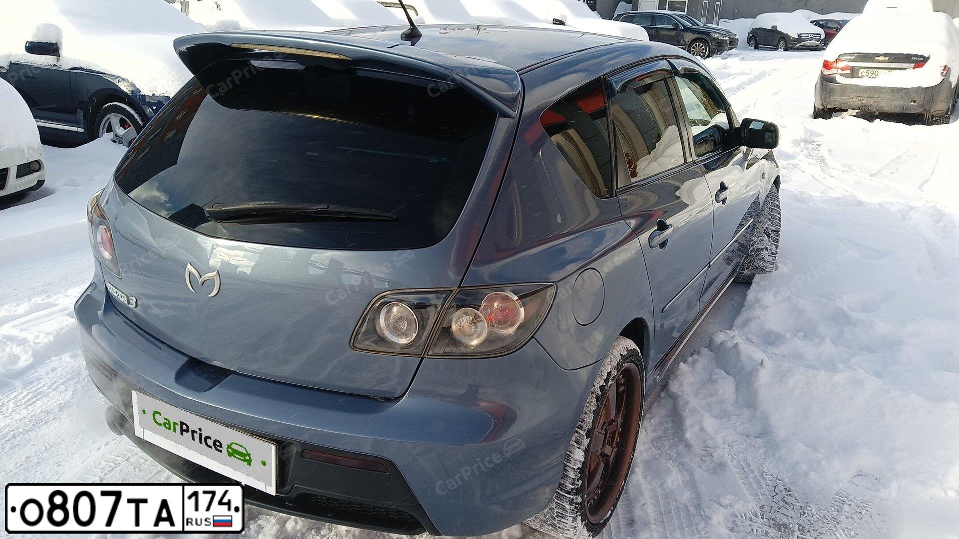 Фото автомобиля MAZDA 3, 2006 — госномер Н045ВА550. Цвет: Серый