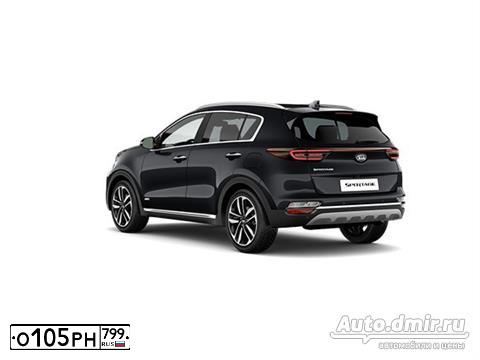 Фото автомобиля KIA SPORTAGE, 2019 — госномер О105РН799. Цвет: ЧЕРНЫЙ ПЕРЛАМУТР