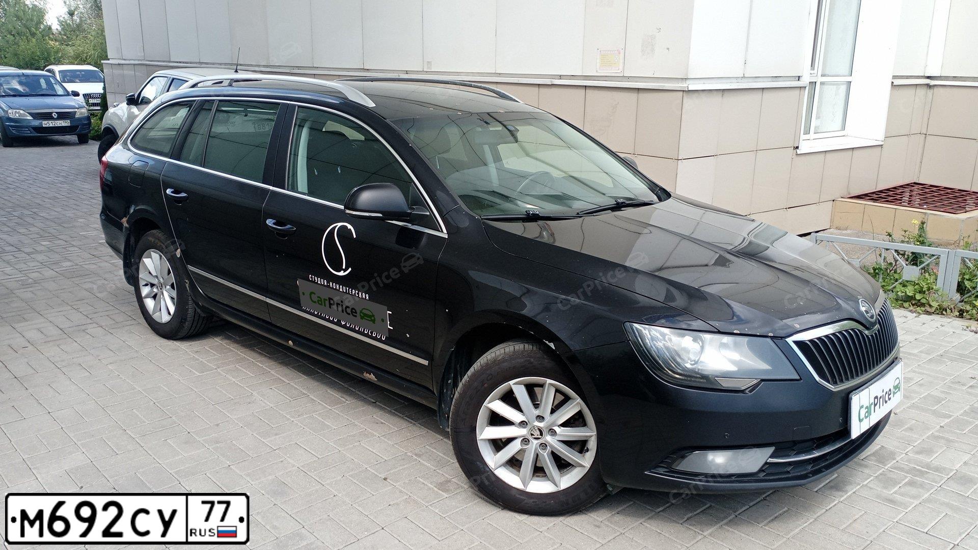 Фото автомобиля SKODA SUPERB, 2013 — госномер Т514УМ69. Цвет: ЧЕРНЫЙ