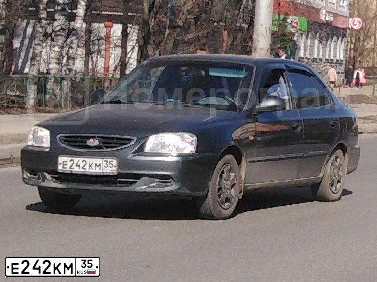 Фото автомобиля HYUNDAI ACCENT, 2008 — госномер Е519ЕУ11