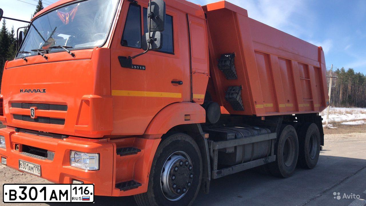 Фото автомобиля KAMAZ 65115 /6X4/, 2017 — госномер В301АМ116. Цвет: Оранжевый